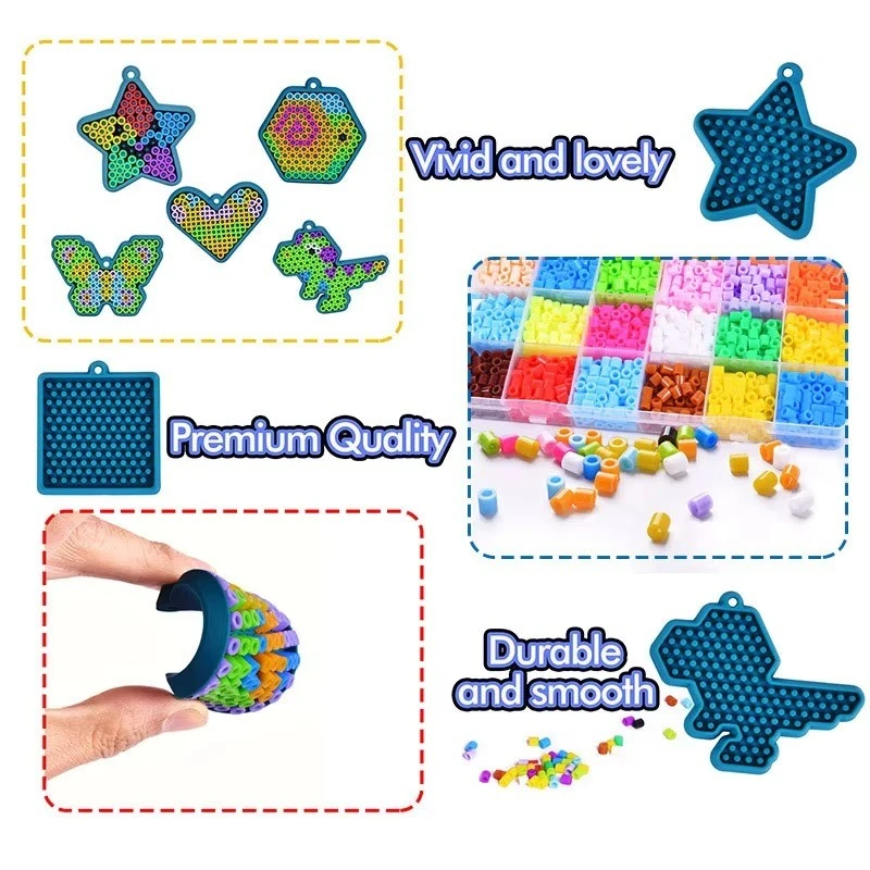 No-Iron Fuse Bead Keychain Set best